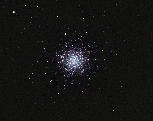 M3; mag 6.3; size 18-min; exp 5-min(30s subs); 60Da @ISO3200; C9.25 @f/10; guided - 50mm; 4-25-13; Hainsport