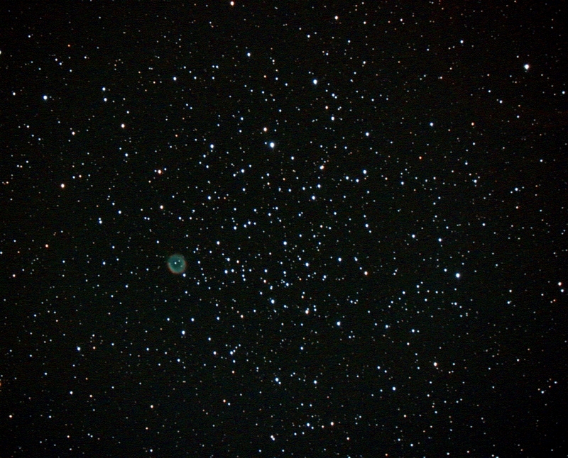 M46; mag 6.6; size 20'; exp 13-min (30sec subs); 60Da @ISO3200; C8 @f/4.4 - CGEM guided; 2-28-16; Hainsport