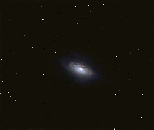 NGC3521; mag 9.9; size 9.5x4.6'; exp 26-min(60s subs); 60Da @ISO3200; C9.25 @f/5.4; guided - 80mm; 4-24-14; Belleplain