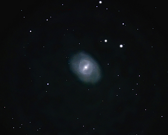 M95; Mag 10.6; size 7.1 x 4.3'; exp 30-min (60x30s subs); LX200 @f/2.4; ISO 1600; 3-27-11; Coyle