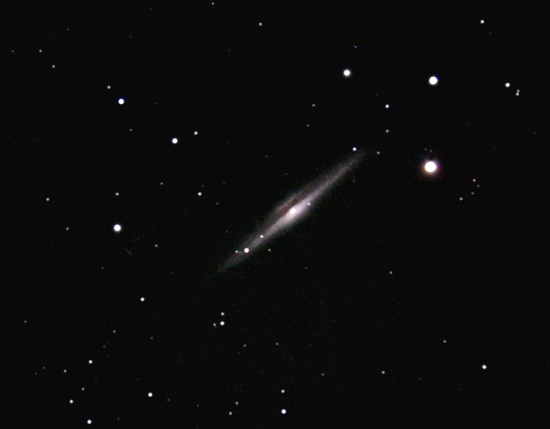 NGC5746; mag 11.4; size 6.9x1.2'; 20 min (40x30sec); LX200 10 @f/2.4; ISO 1600; IDAS; 7-12-07; Coyle