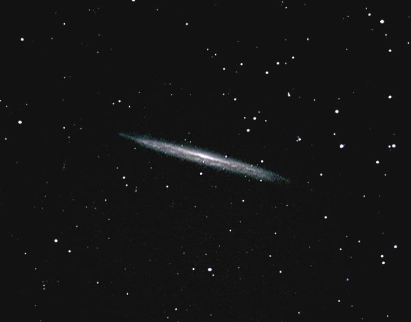 NGC5907 Mag 11; size 11 x 1.4'; exp 32 min (42x45sec); LX200 10 @f/2.4; ISO 1600; 9-19-09; Cherry Springs