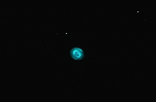 NGC7662 (Blue Snowball); mag 8.6; size 17 sec; ISO 1600; exp 5 min (15x20sec); LX200 10 @f/7.7; 9-30-05; Coyle
