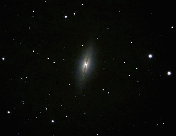NGC7814; mag 11.5; size 5.8x2.8'; exp 10min (20x30sec); LX200 10 @f2.4; IDAS; 9-17-07; Cherry Springs